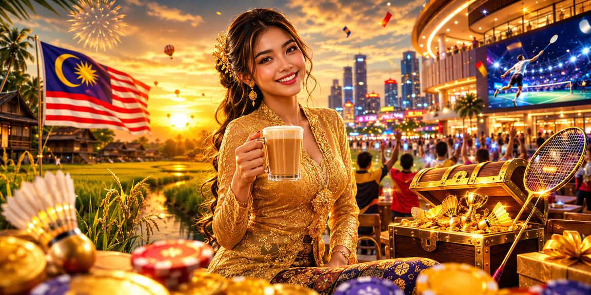 Wanita berbaju kebaya dari Kedah menikmati hiburan kasino dan loteri dalam talian