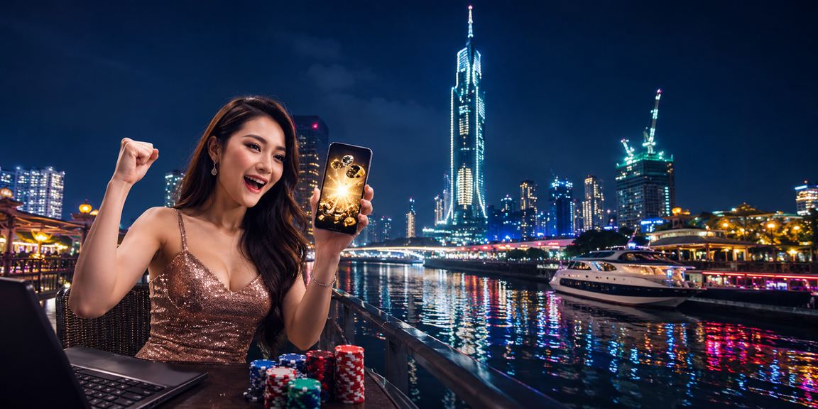 Suasana permainan kasino moden di Kuala Lumpur dengan meja Blackjack bk5
